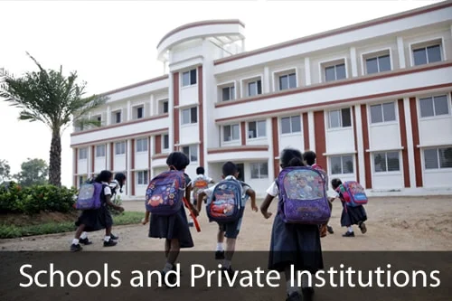 Schools and Private Institutions